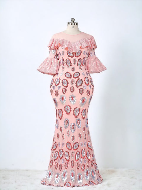 Pink Dress Sequin 