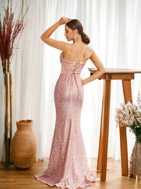 Pink Sequin   Dress