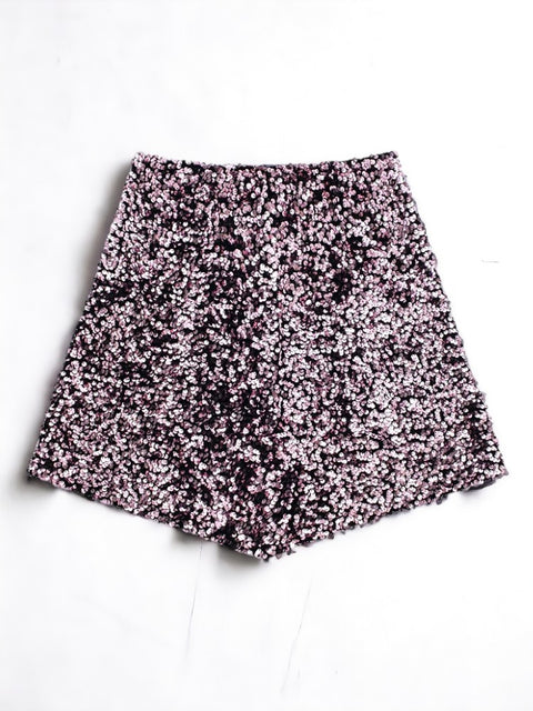 Sequin Shorts Pink