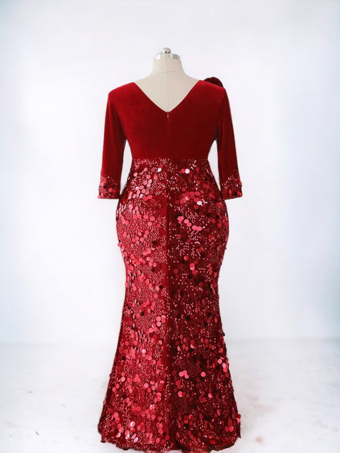 Red   Sequin Dress