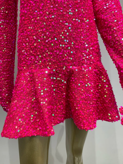 Hot Pink Sequin Dress