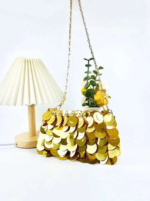 Gold Sequin Bag