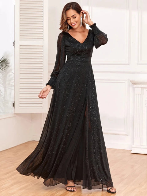 Black Sequin Dress  