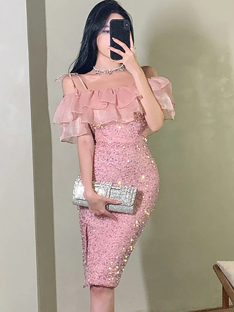 Sequin Dress Pink