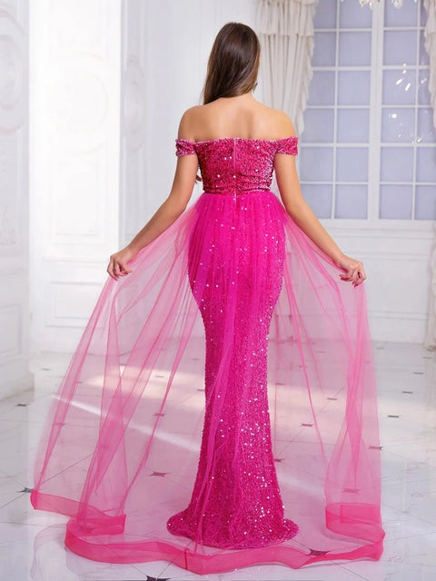 Pink Sequin Dress 