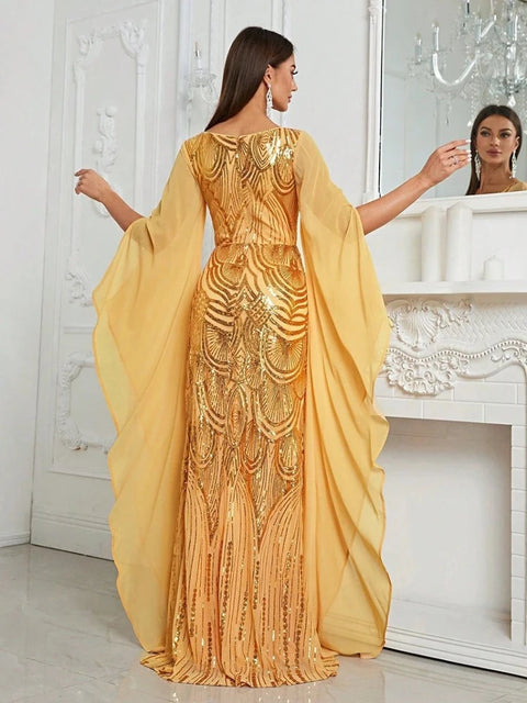 Gold  Sequin Dress