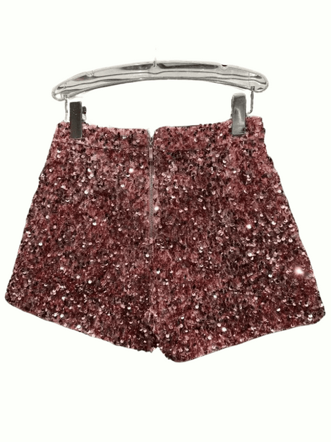 Sequin Shorts pink