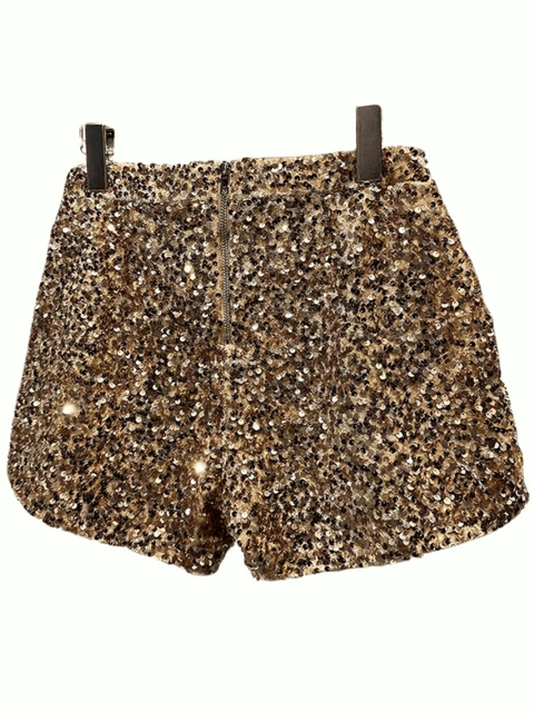 Gold Sequin Shorts