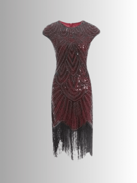 Sequin And Fringe Dress 