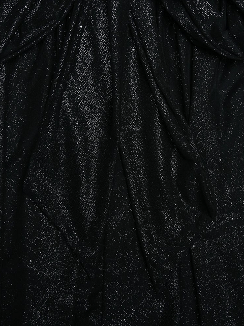 Black Sequin Strapless Bow Dress