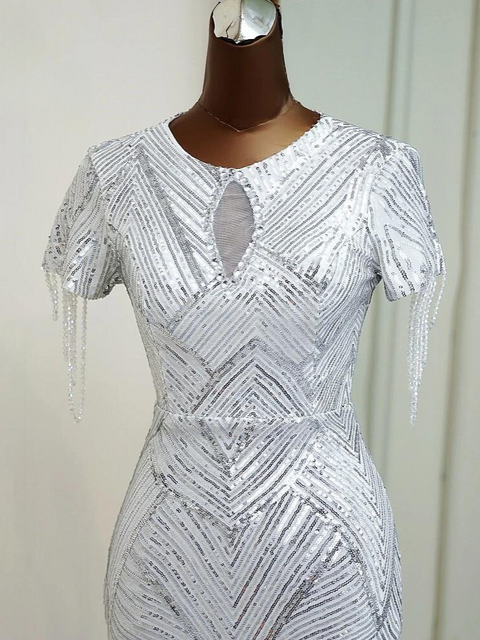 Silver glitter Dress
