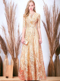 Gold Sequins Dress