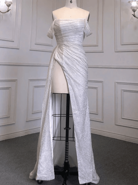 White Sequin   Dress