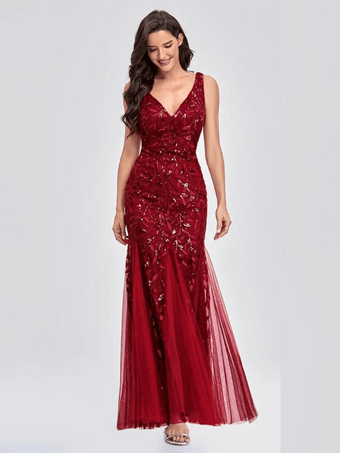 red Sequin  Dress 