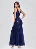 Blue Sequin Bridesmaid Dresses