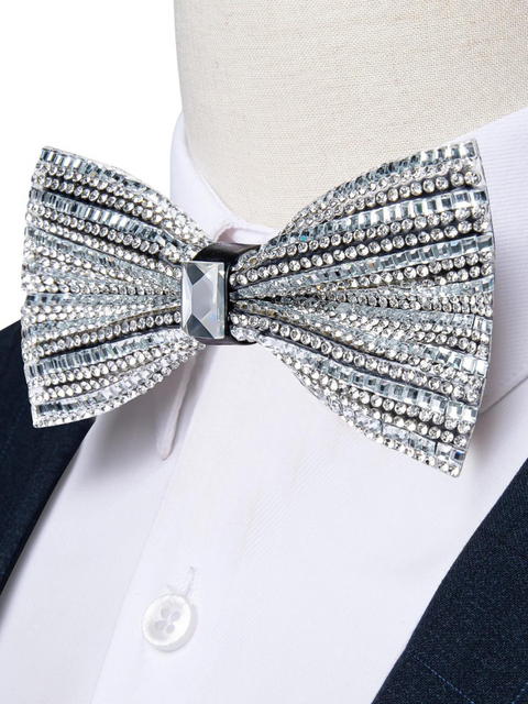 Sequin Bow Tie Strass