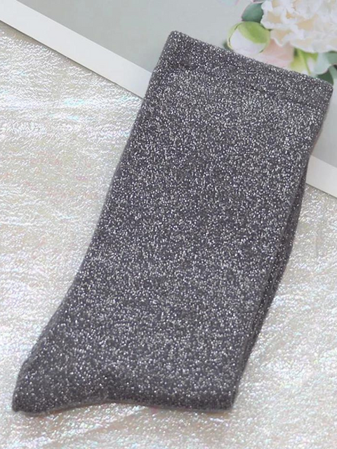 Sequin Socks Grey