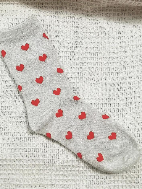 Heart Sequin Socks