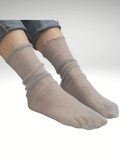 Light_Grey Sheer Glitter Socks