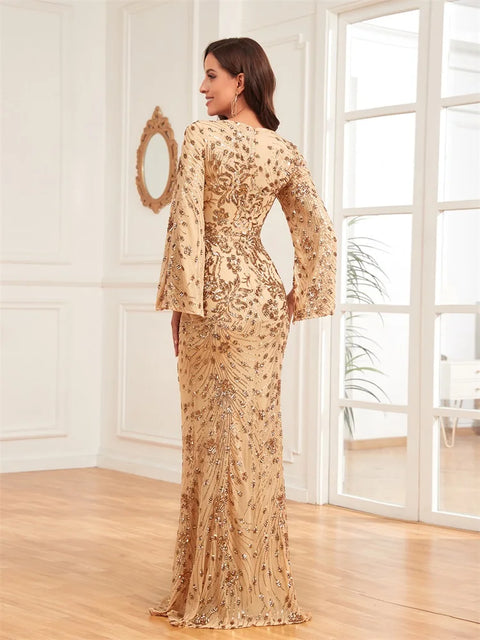 Gold Sequin  Dress
